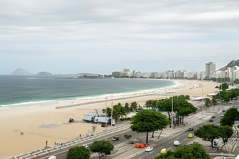 Copacabana ampla vista mar