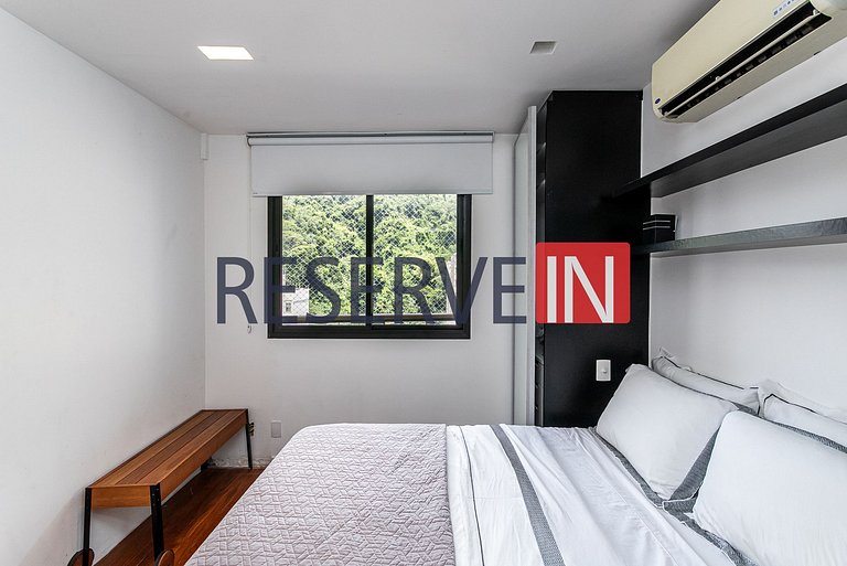 Flat Copacabana - Área de lazer e varanda