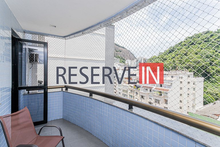 Flat Copacabana - Área de lazer e varanda