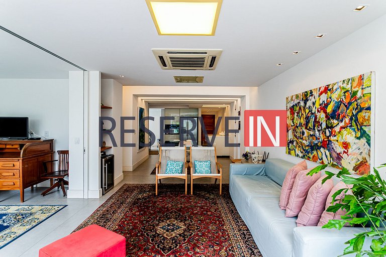 Apartamento com 3 Quartos para alugar, 100m² - Ipanema